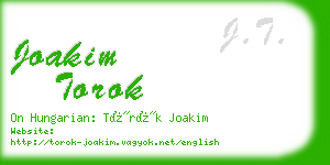 joakim torok business card